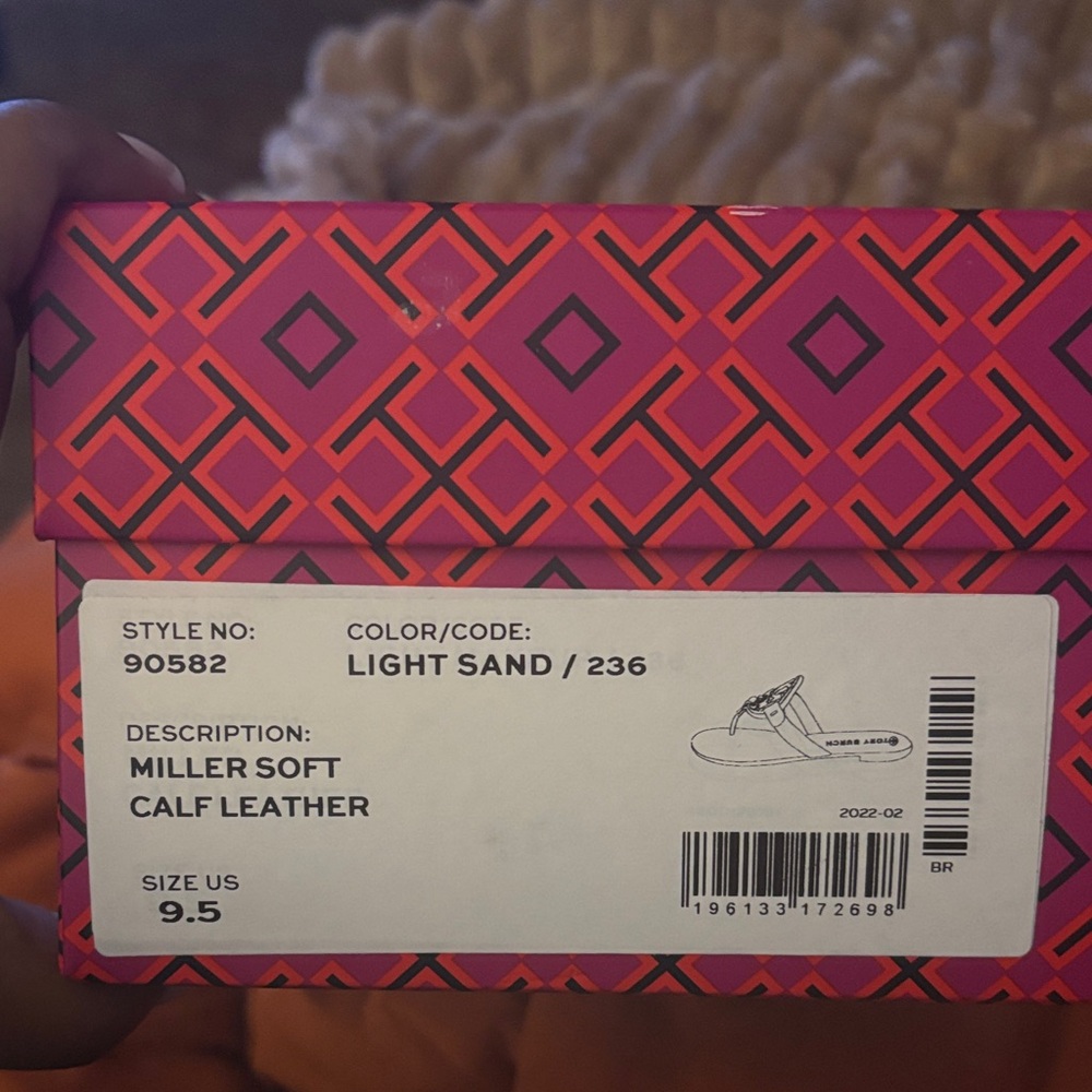 Tory Burch Light Sand Calf Leather Sandals